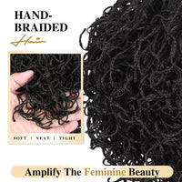 Pre Plucked Short Curly Full Lace Twist Braided Bob Wig with Baby Hair