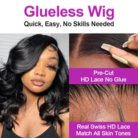 Wavy Bob HD Lace Human Hair Wig for Women - Image 3