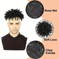 Braided Toupee Synthetic Toupee for Men - Image 2