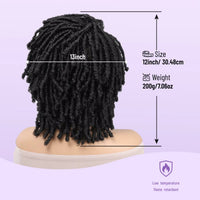 Fashion Synthetic Dreadlocks Wig with Bangs Funny Cosplay Fake Dreads Hair Wig for Various Occasions