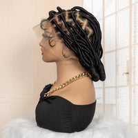 12" Braided Full Lace Synthetic Wig for Women - Image 4