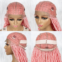 Full Lace Synthetic Braided Wigs With Baby Hair Braids Butterfly Locs Dreadlocks Wigs