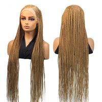 Full Lace 36" Synthetic Side Part Cornrow Braided Wigs