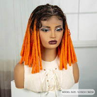 Faux Locs Braided Wigs Synthetic Full Lace Knotless Braided Lace Wig for Women with Baby Hair