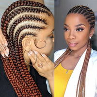 Braided Lace Front Synthetic Wig for Women - Image 1