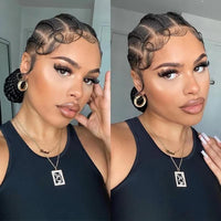 Glueless Full Lace 20" Synthetic  Cornrow Braided Wigs