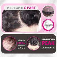 Brazilian Remy Deep Wave Pixie Cut Wig 13x4 Lace Front Pre Plucked Hairline 100% Human Hair Wig For Black Women Daily Wear