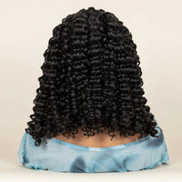 16Inch Synthetic Cornrow Braided Wigs With Baby Hair Deep Wave 13X6 Lace Wigs