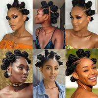 Bantu Knots Wigs Synthetic Full Lace Braids Hair Wigs
