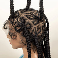 36" Braided Full Lace Synthetic Wig for Women - Image 4