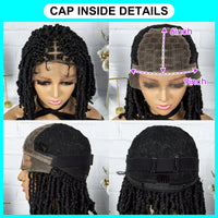 Synthetic Lace Front Wig Braided Wigs Dreadlock Wig 14 inches Knotless Butterfly Locs Wigs