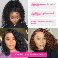 Curly Bob HD Lace Human Hair Wig for Women - Image 4