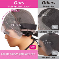 Brazilian Remy Deep Wave Pixie Cut Wig 13x4 Lace Front Pre Plucked Hairline 100% Human Hair Wig For Black Women Daily Wear