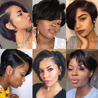 Straight Pixie Cut Human Hair Wig for Women - Image 1