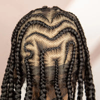 18 Inches Bantu Cornrow Braided Wigs Full Lace Synthetic Knotless Braiding Hair Wigs