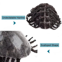 Twist Braids Wig For Man Indetectable Male Hair Prosthesis Crochet Braids Toupee Hair Men Braided Skin Hair System