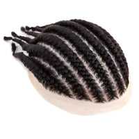 Braided Full Lace Human Hair Toupee for Men - Image 5