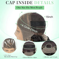 Cornrow Synthetic Braided Wigs 13*6 Lace Front Wig Knotless Partition Design with Curly Hair