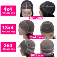 34" Wavy HD Lace Human Hair Wig for Women - Image 5