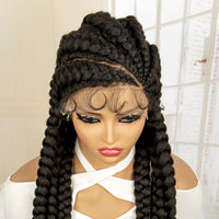 36 inches Synthetic Full Lace Cornrow Braided Wig