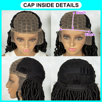 9X6 Lace Front Synthetic Dreadlock Faux Locs Knotless Box Braided Wigs
