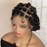 12" Braided Full Lace Synthetic Wig for Women - Image 5
