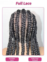 32 Inch Synthetic Heart Full Lace Cornrow Braided Wigs
