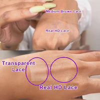 36" Brown Straight HD Lace Human Hair Wig for Women - Image 4