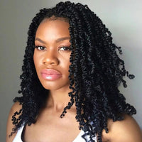 Synthetic Full Lace Braided Wigs 14 Inch Short Bob Knotless Box Braids Double Lace Twist Wigs