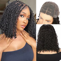 Curly Braided HD Lace Human Hair Wig for Women - Image 2