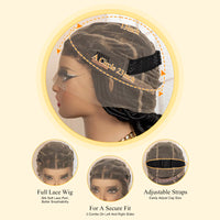 12" Braided Full Lace Synthetic Wig for Women - Image 6