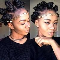 Bantu Knots Wigs Synthetic Full Lace Braids Hair Wigs