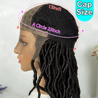 9X6 Lace Front Synthetic Dreadlock Faux Locs Knotless Box Braided Wigs