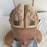 Synthetic Lace Front Wig 32 Inches 4 Twist Cornrow Braided Wigs With Baby Hair