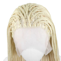 613 Blonde Box Braided Wigs Braids 26Inch Long Synthetic Hair 13x3 Lace Front Wig