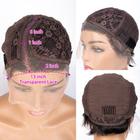 Straight Pixie Cut Lace Front Human Hair Wig for Women - Image 7