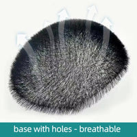 Black Toupee Human Hair Toupee for Men - Image 9