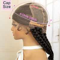 36 inches Synthetic Full Lace Cornrow Braided Wig