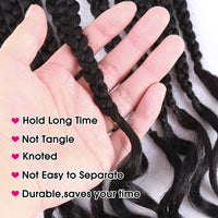 Goddess Faux Locs Crochet Extensions Synthetic Braids Soft with Curly Ends Wavy Braiding Passion Twist River Hair