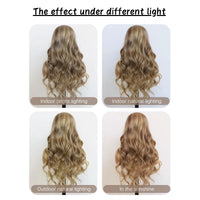 24" Multi-Color Wavy HD Lace Synthetic Wig for Women - Image 6