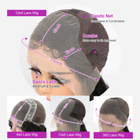 13x4 360 HD Lace Front Human Hair Wigs Bone Straight Lace Wig Brazilian Transparent Lace Frontal Human Hair Wigs For Black Women