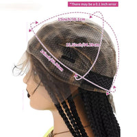 Many Styles Knotless Box Braids Synthetic Wig Full Lace Braided Wigs