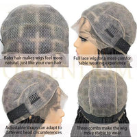 40" Butterfly Locs Synthetic Wig 360 Full Lace Soft Braided Senegalese Twist Hair Style