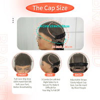 32INCH Cornrow Braided Wigs Synthetic Full Lace Knotless Braids Wig with Baby Hair