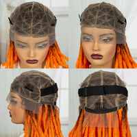 Faux Locs Braided Wigs Synthetic Full Lace Knotless Braided Lace Wig for Women with Baby Hair