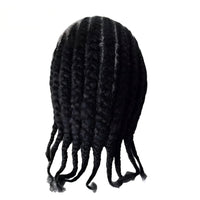 Braided Full Lace Human Hair Toupee for Men - Image 2