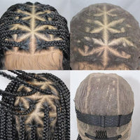 24 Inch Synthetic Full Lace Wigs Knotless Box Braided Wigs With Baby Hair