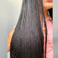 Micro Twist Braided Wig on Front Lace 28inches Glueless Tiny Twist Braid Wigs