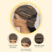 African Braided Hair Wigs Synthetic Full Lace Cornrow Knotless Crochet Braids Wig