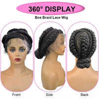 Braided Afro Full Lace Synthetic Wig for Women - Image 5